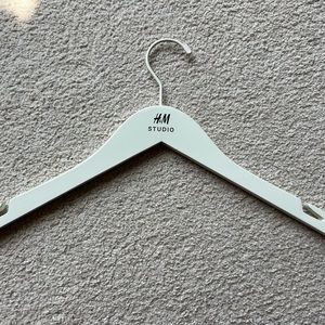 H&M STUDIO White Wood Hanger WHITE *Rare* AUTHENTIC LIMITED EDITION New 17” X10”
